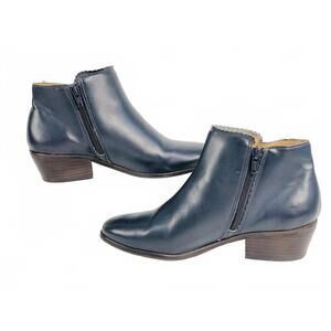 Jack Rogers Sz 7M Women's Navy Leather Ankle Boots